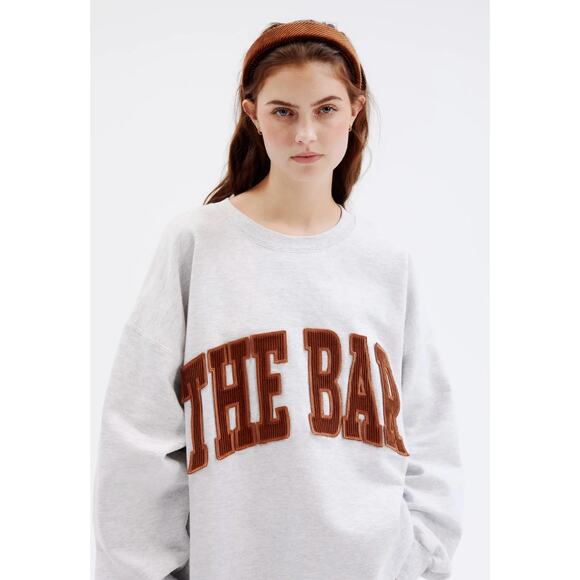 The BAR Ember Sweatshirt Grey Brown Embroidered Size XL - Picture 1 of 9
